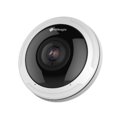 Camera IP Fisheye Milesight 12MP 360°, IR 15 m, microfon, PoE, IP67, IK10