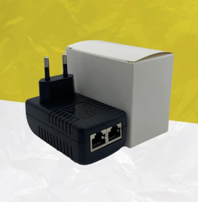 Injector PoE 48V 0.5A Rovision pentru alimentare rețea Ethernet