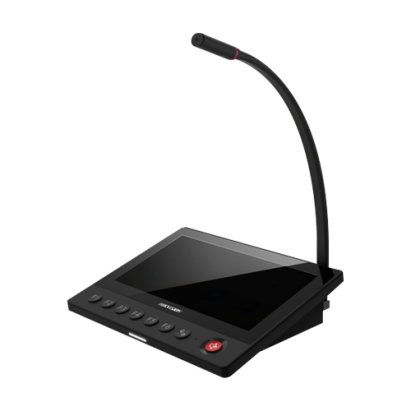 Statie audio cu monitor IPS 7 inch touchscreen si microfon Hikvision
