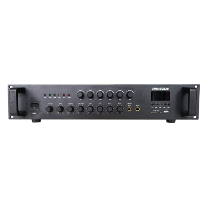Amplificator audio analog 120W, 6 zone, Bluetooth, USB - Hikvision DS-QAE0A120G1-VB6