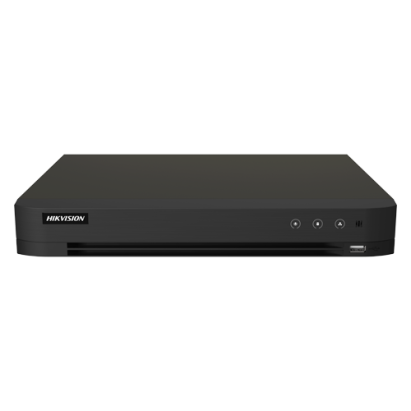 DVR Hikvision AcuSense 16 canale 3K cu 8 canale IP 6MP, audio over coaxial