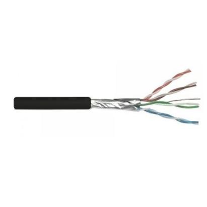 Cablu CAT6 FTP ecranat din cupru solid, rola 305 m, negru