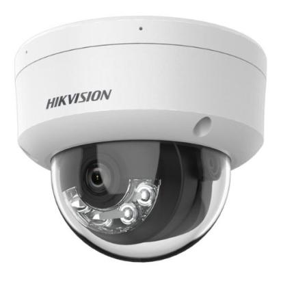 Camera IP dome Hikvision 2MP cu microfon, PoE si Smart Hybrid Light