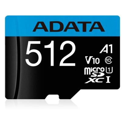 Card de memorie microSDXC AData 512GB A1, 100 MB/s, cu adaptor SD