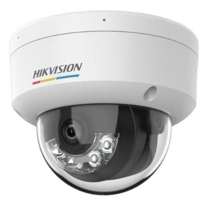 Camera IP Hikvision 2MP ColorVu cu lentila 4mm, microfon, PoE si IK08