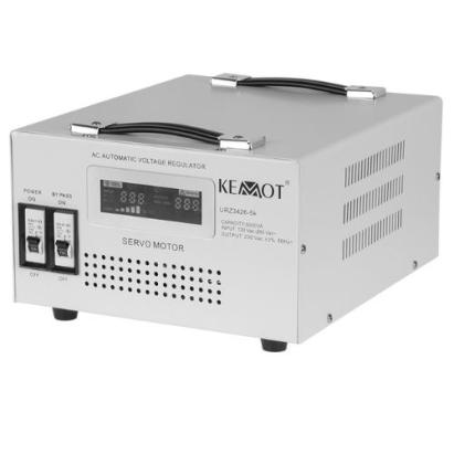 Stabilizator de tensiune monofazat cu servomotor 5KVA, 2 prize, Kemot
