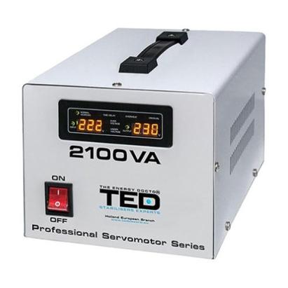 Stabilizator de tensiune cu servomotor 2100VA TED VC2100