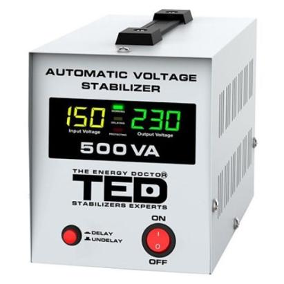 Stabilizator de tensiune automat 500VA cu LCD TED AVR500L
