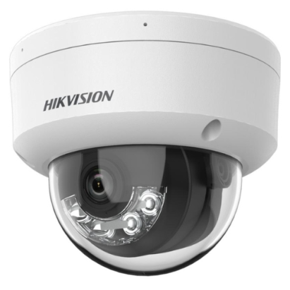 Camera IP dome Hikvision 4MP cu PoE, microfon si Smart Hybrid Light