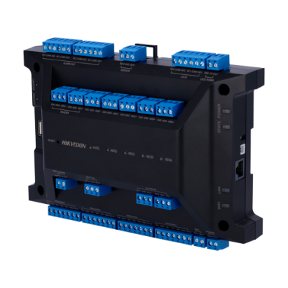 Controler acces Hikvision pentru 2 uși, Wi‑Fi, RS485, extensibil la 126 uși