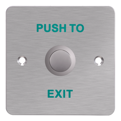 Buton de ieșire încastrat Hikvision DS-K7P01, panou frontal din aluminiu