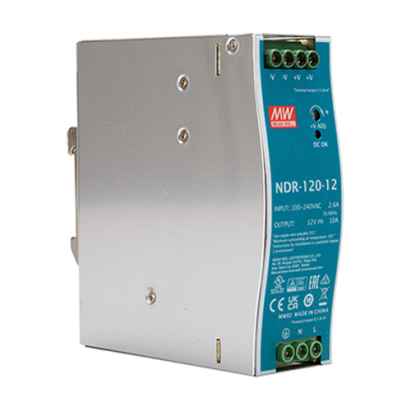 Sursa alimentare 12V 10A pe sina DIN Mean Well NDR-120-12, 120W