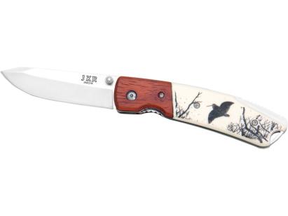 Briceag Joker cu lamă blocabilă inoxidabilă 7,5 cm, mâner decorat Woodcock