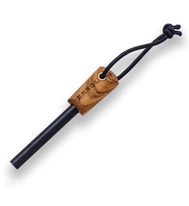 Amnar din magneziu Joker 6.4 x 1.1 cm, cu maner din lemn de maslin