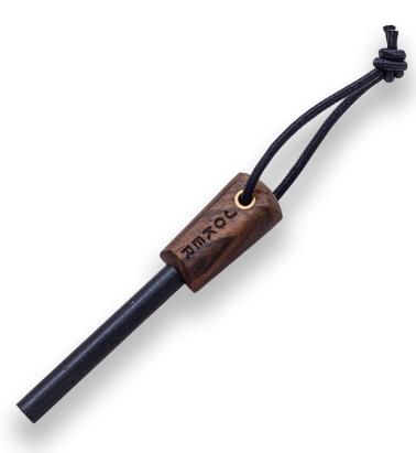 Amnar suedez Joker din magneziu, 6,4 x 1,1 cm, mâner din lemn de nuc