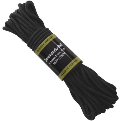 Sfoara neagra din polipropilena 5 mm x 15 m pentru camping si uz general