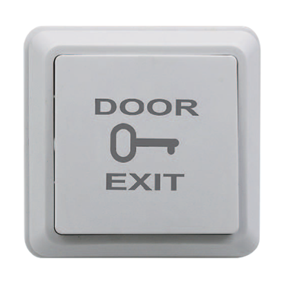 Buton de ieșire aparent din plastic cu LED, pictogramă și text CSB-69G-LED