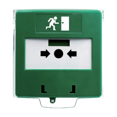 Buton aplicabil pentru ieșire de urgență cu pictogramă, plastic, CSB-804