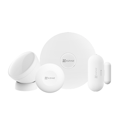Kit alarmă wireless EZVIZ Smart Home cu senzori și hub ZigBee