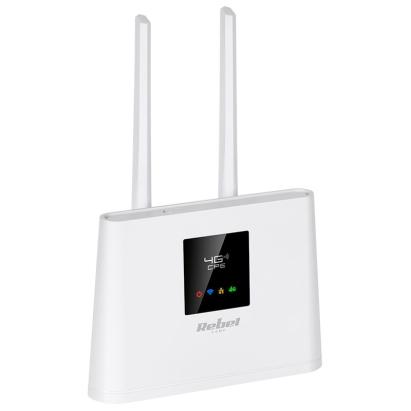 Router 4G LTE WiFi Rebel cu port LAN RJ45, 2 antene externe, microSIM