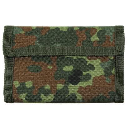 Portofel unisex textil camuflaj MFH, pliabil, cu velcro, 14,5 x 10 cm