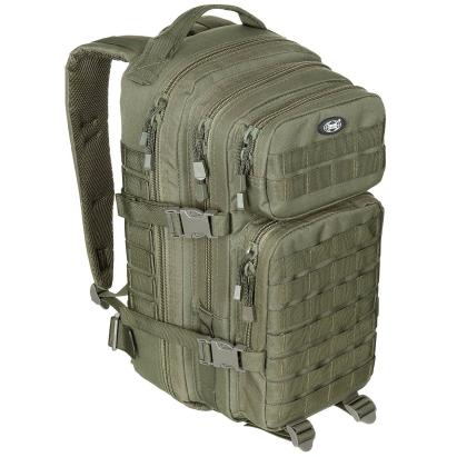 Rucsac modular Assault 30L verde, sistem MOLLE si hidratare, MFH