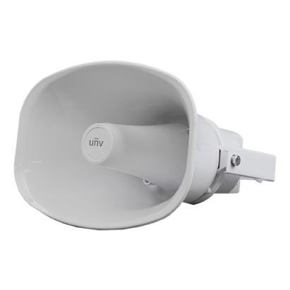 Difuzor IP tip palnie 30W cu microfon, PoE, alarma si IP66 Uniview
