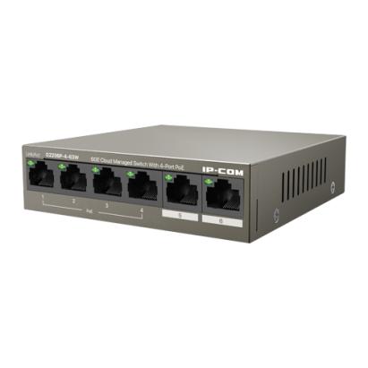Switch PoE Gigabit cu 4 porturi PoE+ si management cloud IP-COM G2206P-4-63W