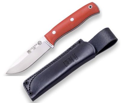 Cuțit Joker BS9 Lynx cu lamă Böhler N695 10,5 cm, mâner micarta și teacă din piele