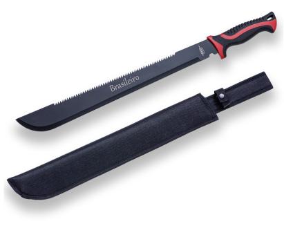 Macetă Joker Brasileiro cu lamă inoxidabilă 46 cm, dinți fierăstrău și husă