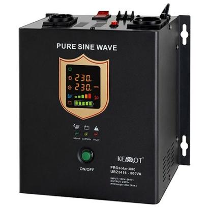 Invertor solar hibrid Kemot PROsolar 800, 500W, 12V, sinus pur