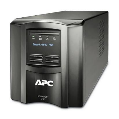 UPS APC Smart-UPS 750VA 500W cu LCD si 8 prize IEC, negru