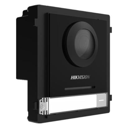 Modul videointerfon Hikvision 2 fire cu camera 2MP fisheye si buton apel