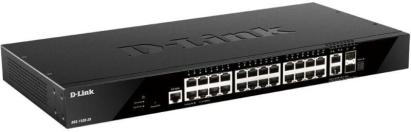 Switch PoE Gigabit D-Link DGS-1520-28 cu 28 porturi si management smart