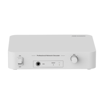 Decodor audio IP Hikvision DS-QAE1DG1, 6W, microfon, alarma