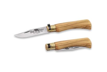 Briceag Old Bear Classic cu maner din lemn de maslin, lama 80 mm
