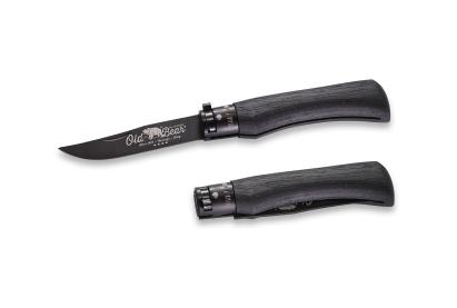 Briceag pliabil Old Bear Classic Total Black, lama inox 80 mm