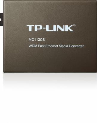 Media convertor TP-Link MC112CS, 2 porturi, WDM single-mode 20 km