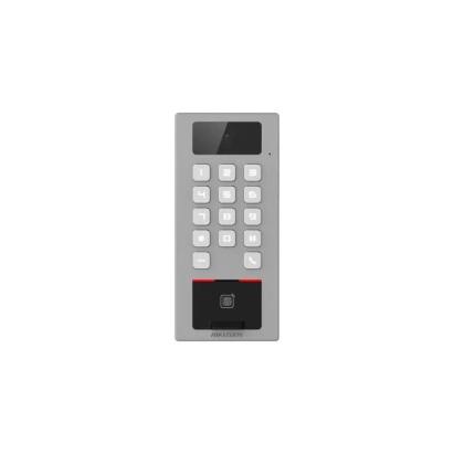 Terminal control acces Hikvision 2MP cu amprenta, card si interfon IP65