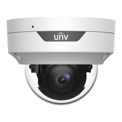 Cameră IP dome 5MP Uniview cu autofocus, IR 40 m, microfon și PoE