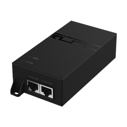 Injector PoE++ Ruijie 1 port 2.5G, 56V, 60W pentru camere IP si access point