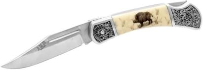 Briceag Joker pliabil cu motiv mistret, lama inox 8 cm, Lock Back