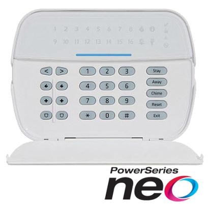 Tastatura LED cablata DSC PowerSeries NEO, 16 zone, model HS2LEDE1