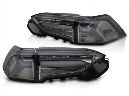 Set de stopuri LED de tuning potrivit pentru Toyota Rav4 după 2019, bază fumurie, cu semnalizare dinamică, stânga și dreapta Performance AutoTuning