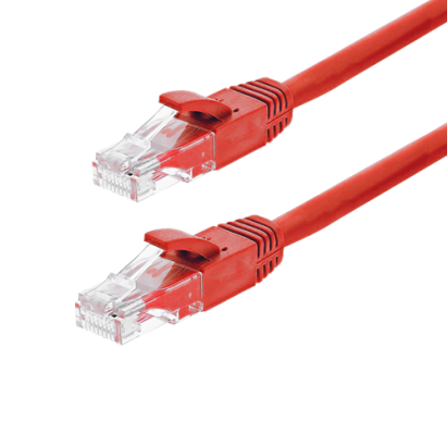Patch cord UTP Cat6 LSZH 0.15m rosu, Gigabit, ASYTECH Networking