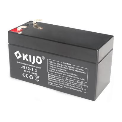 Acumulator AGM 12V 1.3Ah F1 KIJO JS12-1.3 pentru alarme si backup