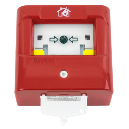 Buton adresabil de alarmare incendiu UNIPOS FD7150N cu izolator inclus