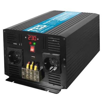 Invertor 12V la 230V 4000W cu undă sinusoidală pură TED000415