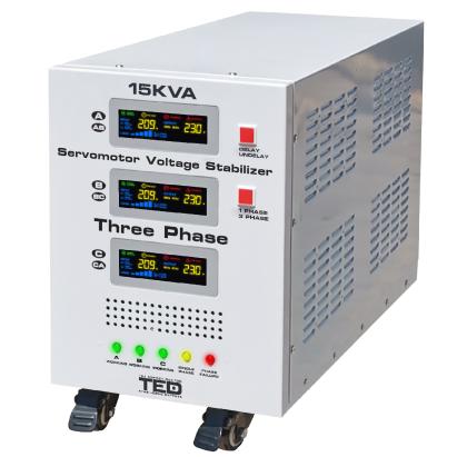 Stabilizator de tensiune trifazat 15 kVA cu servomotor TED Electric