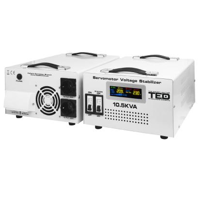Stabilizator de tensiune 10.5 kVA cu servomotor monofazat TED